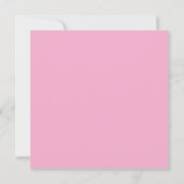 Roze Foto Huwelijk Save the Date Kaart (Achterkant)