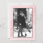 Roze Foto Huwelijk Save The Date Kaart (Achterkant)