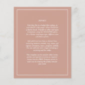 Roze Foto Huwelijksuitnodiging QR Code Bewaar Datu Flyer (Achterkant)