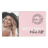 Roze Foto Logo Naambadge (Voorkant)