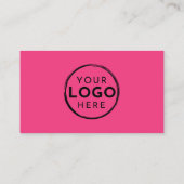 Roze Foto Logo Professioneel Visitekaartje (Achterkant)