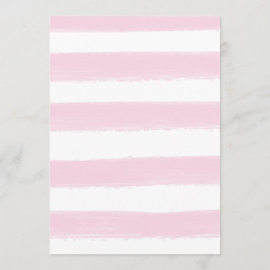 Roze foto Naam Datum geboorte Aankondiging (Achterkant)