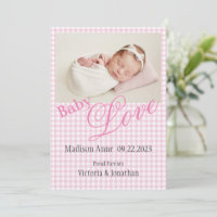 Roze foto Naam Datum geboorte