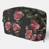 Roze foto realistisch roos toilettasje (Rechterhoek)