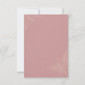 Roze Foto Save the Date Kaart (Achterkant)