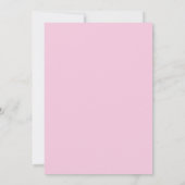 Roze Foto Save the date Uitnodiging (Achterkant)