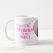 Roze Foto Sprinkels op Mijn Donut Koffiemok (Links)