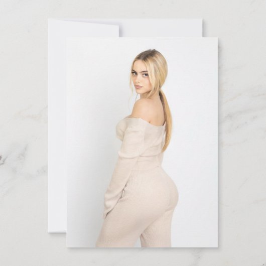 Roze foto Tint Overlay 2 Modern Minimal Sweet 16 Kaart (Achterkant)