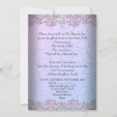  roze foto van Girl First Heilige Commune Kaart (Achterkant)