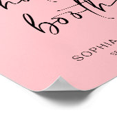 Roze Fotocabine | Eenvoudig onthouden om te lachen Poster (Hoek)