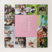 Roze Fotocollage Pret Tante Definitie Legpuzzel (Horizontaal)