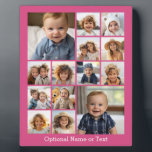 Roze fotocollage - Voeg maximaal 14 foto's toe Fotoplaat<br><div class="desc">Een volledige dekking en een wild ontwerp omvatten een kleurrijke achtergrond. Gebruik maximaal veertien vierkante foto's om een uniek en persoonlijk cadeau te creëer. Als u de afbeeldingen moet aanpassen,  klik op het aanpassingshulpmiddel om veranderingen aan te brengen.</div>