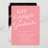 Roze fotograaf Meisvriendelijk modern script Kaart (Voorkant / Achterkant)