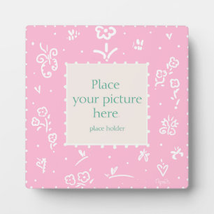 Roze fotoplaque fotoplaat