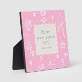 Roze fotoplaque fotoplaat (Voorkant)