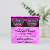 Roze foto's Aangepaste feestdagen Kaart (Staand voorkant)