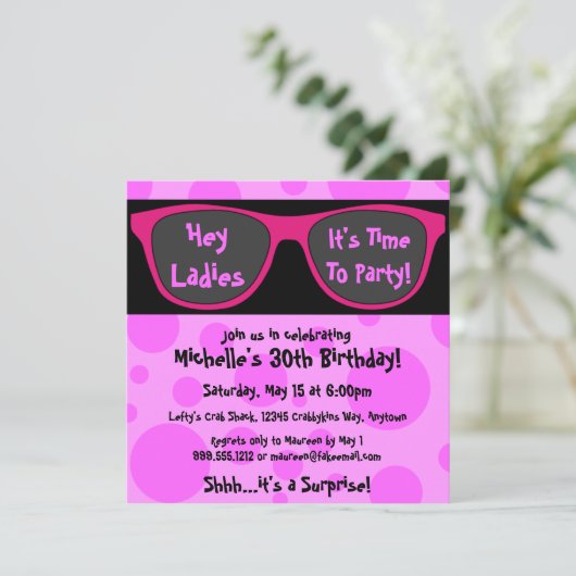 Roze foto's Aangepaste feestdagen Kaart (Staand voorkant)