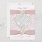 Roze foto's van Pearl Baby Pastel Aankondiging (Voorkant)