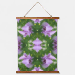 Roze Foxglove Flowers Abstract Hangend Wandkleed