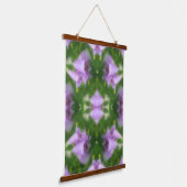 Roze Foxglove Flowers Abstract Hangend Wandkleed (Gebogen)