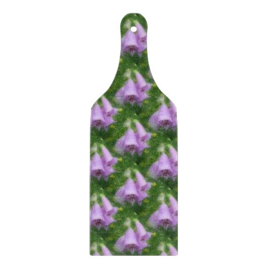 Roze Foxglove Flowers Natuur Art Pattern Snijplank (Voorkant)