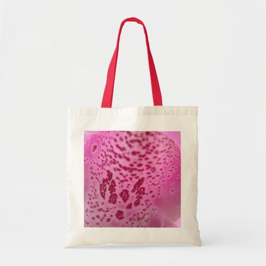 Roze Foxglove Petal Canvas tas (Voorkant)