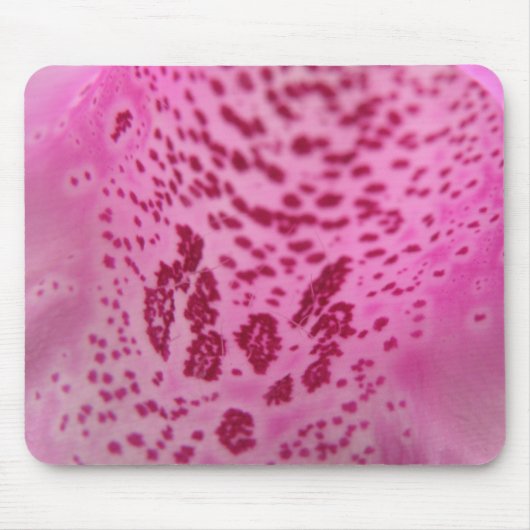 Roze Foxglove Petal Mousepad Muismat (Voorkant)