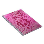 Roze Foxglove Petal Notitieboek (Rechterzijde)