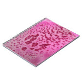 Roze Foxglove Petal Notitieboek (Linkerzijde)