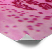 Roze Foxglove Petal Print (Hoek)