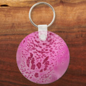 Roze Foxglove Petal Sleutelhanger (Voorkant)