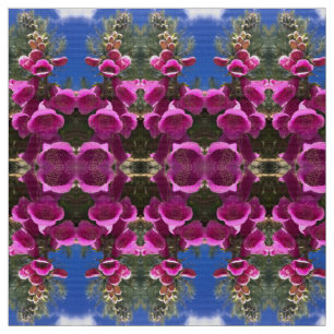 Roze foxglove stof