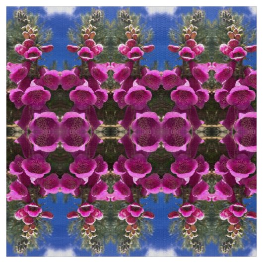 Roze foxglove stof (Swatch)