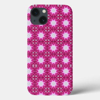 Roze fractal bloemen mandala patroon Case-Mate iPhone case