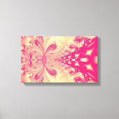 Roze fractal Canvas Art Afdruk (Voorkant)