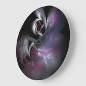  Roze Fractal Grote Klok (Hoek)
