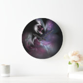  Roze Fractal Grote Klok (Huis)