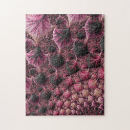 Roze fractal legpuzzel