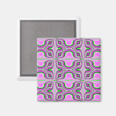 roze fractal magneet (Voorkant / Achterkant)