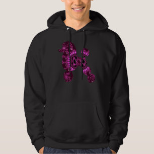 Roze fractal poedel hoodie
