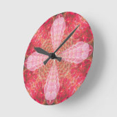 Roze Fractal | Ronde Klok (Hoek)
