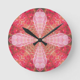 Roze Fractal | Ronde Klok