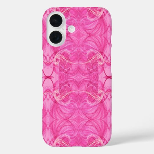 Roze Fractal telefoonhoes Case-Mate iPhone Case (Achterkant)