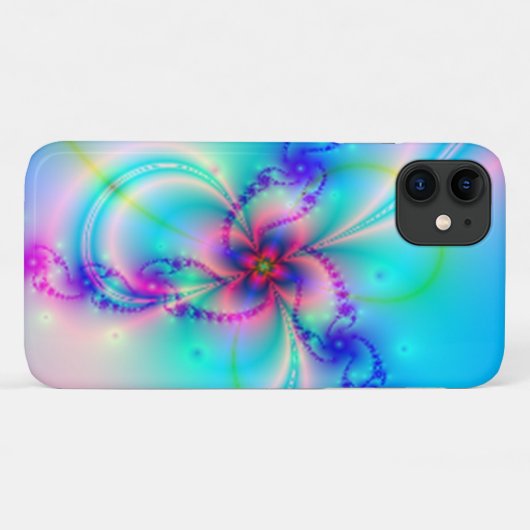 roze fractal ventilator Case-Mate iPhone case (Achterkant (horizontaal))