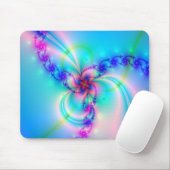 roze fractal ventilator muismat (Met muis)