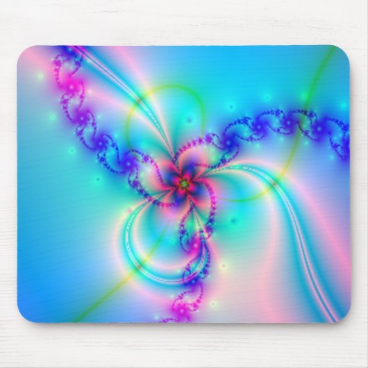 roze fractal ventilator muismat (Voorkant)