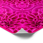 Roze  fractale Kaleidoscoop Poster (Hoek)