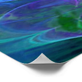 Roze fractale lotusbloem poster (Hoek)