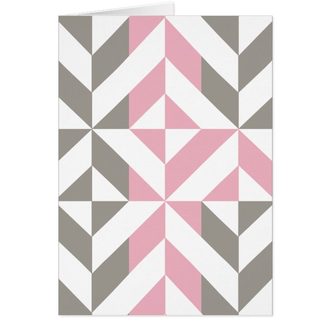 Roze framboos en zilveren geometrische ZigZag (Voorkant)