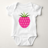 Roze frambos of enkel berry romper (Voorkant)